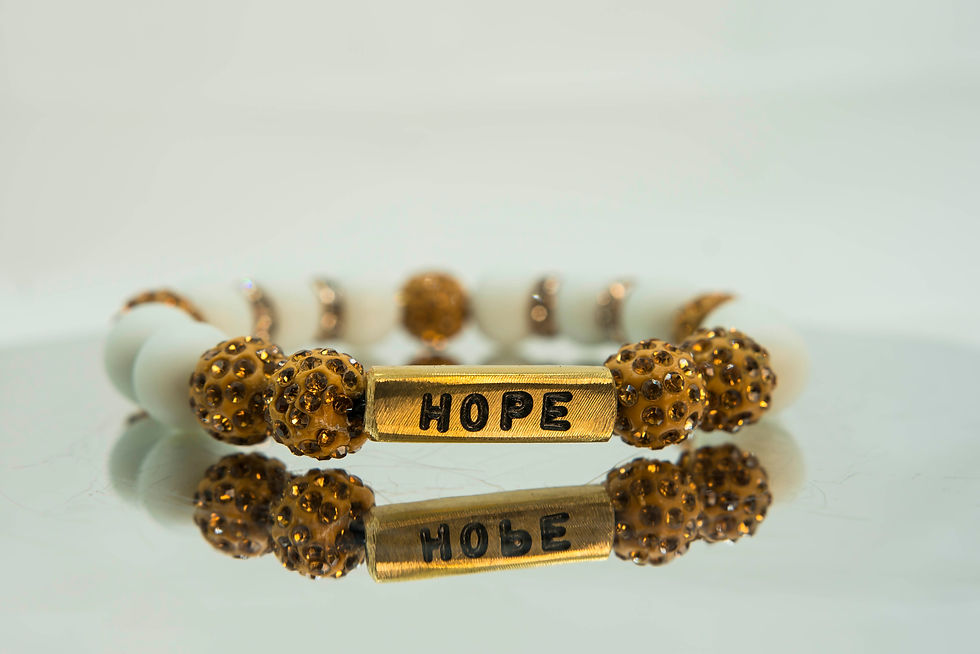 Thumbnail: Hope Motivation Afro Beads Bracelet