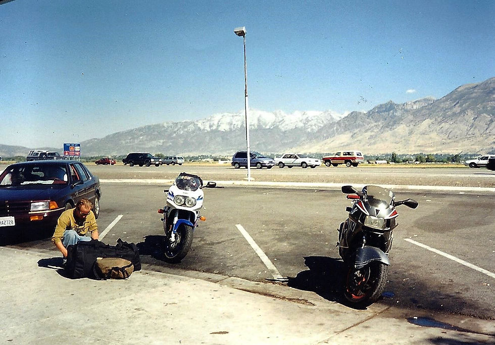 The GSXR and one of our "stalkers"