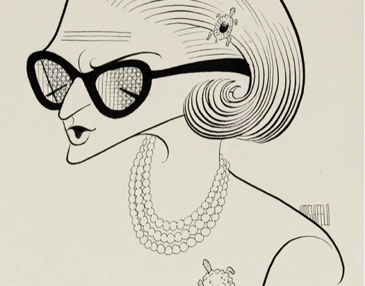 #13. Unveiling the Whimsical Charm: Al Hirschfeld's Caricature of Pauline Trigère