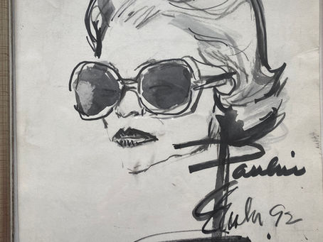 #34. "I am B to D with F" and Joe Eula's Original Sketches of Pauline Trigère