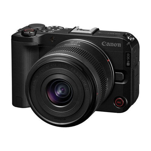 Camara Canon EOS R50V con lente RF-S 14-30mm f/4.5-6.3 IS STM PZ