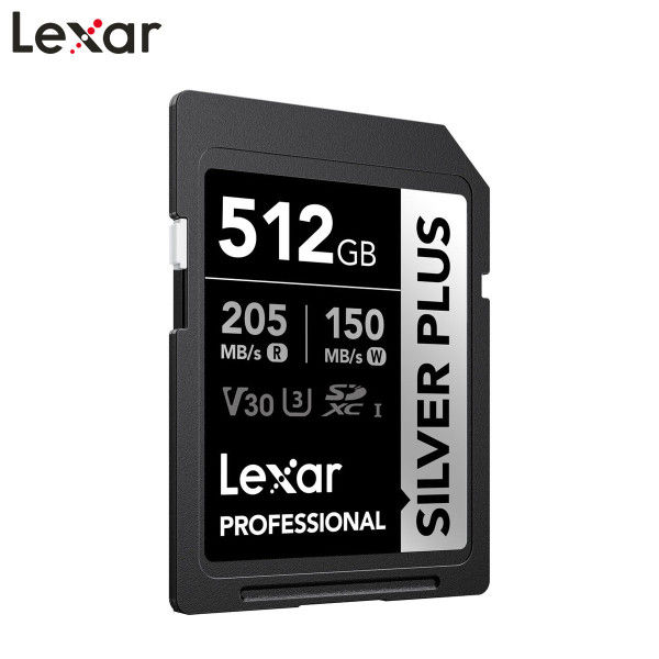 Memoria SD UHS-I 512GB Lexar SILVER PLUS - U3 - V30 - 255mb/s