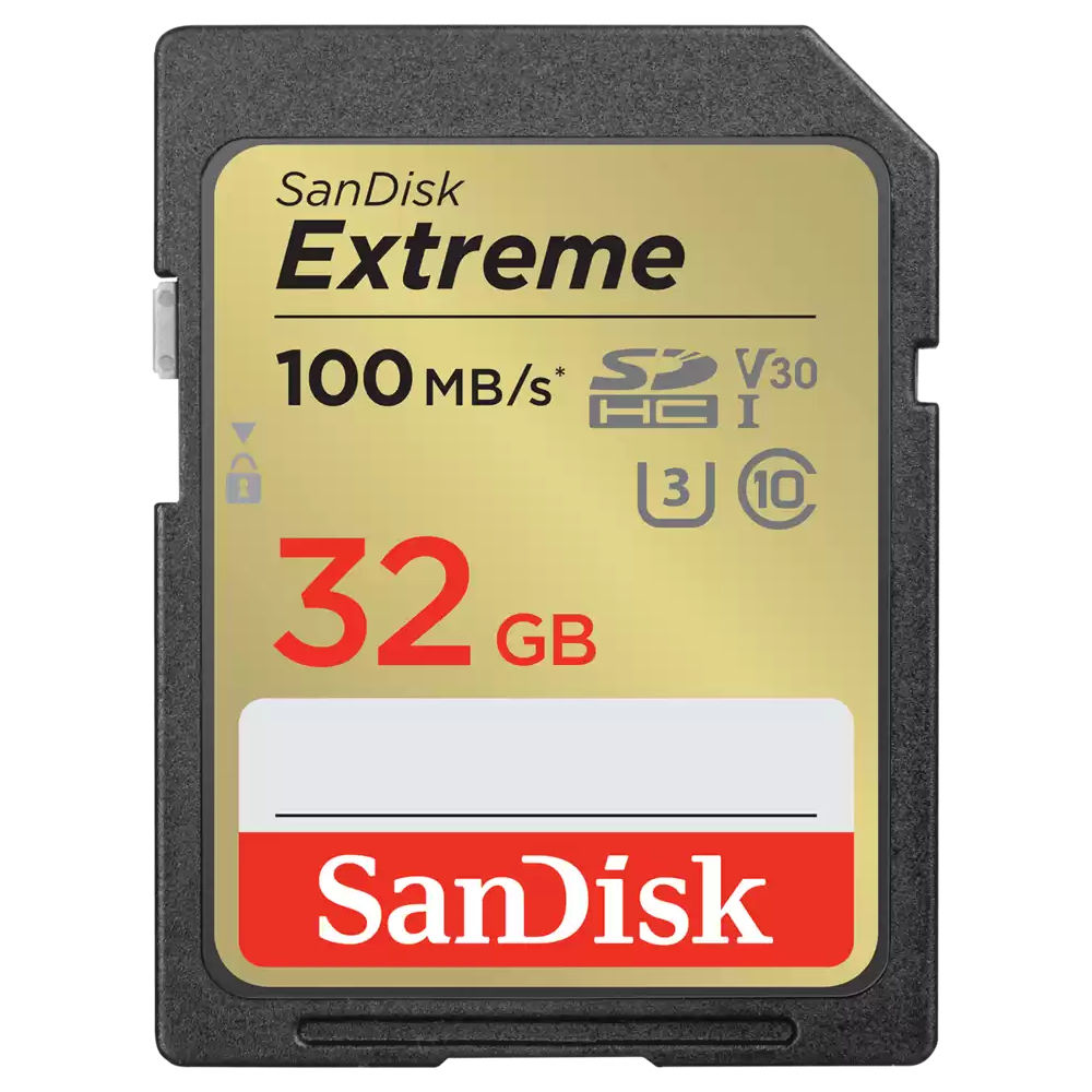 Memoria SD SanDisk Extreme 32GB UHS-I SDHC U3 V30