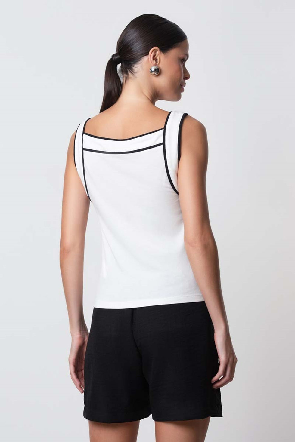 Miniatura: Blusa regata com friso contrastante