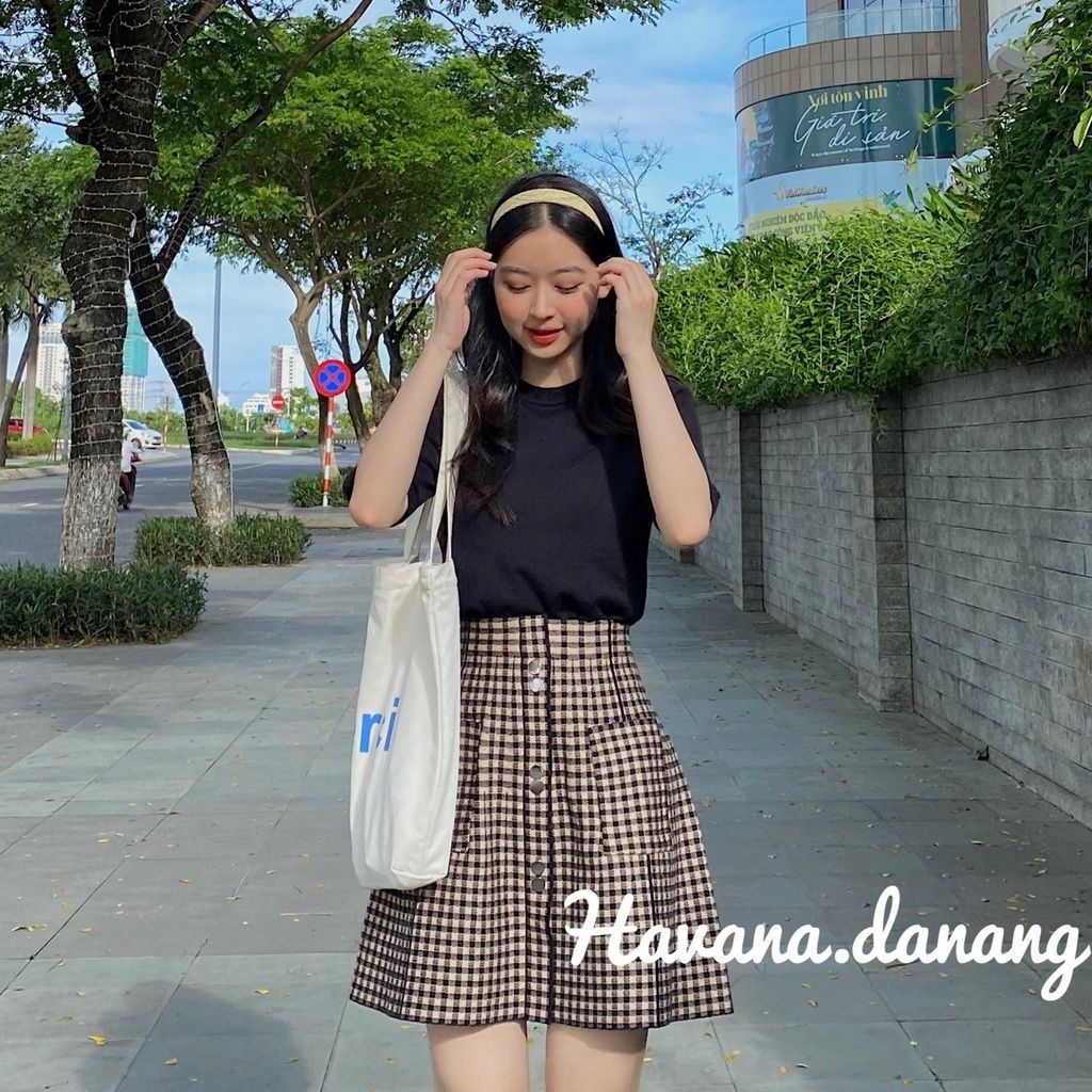 Chân váy len chữ A