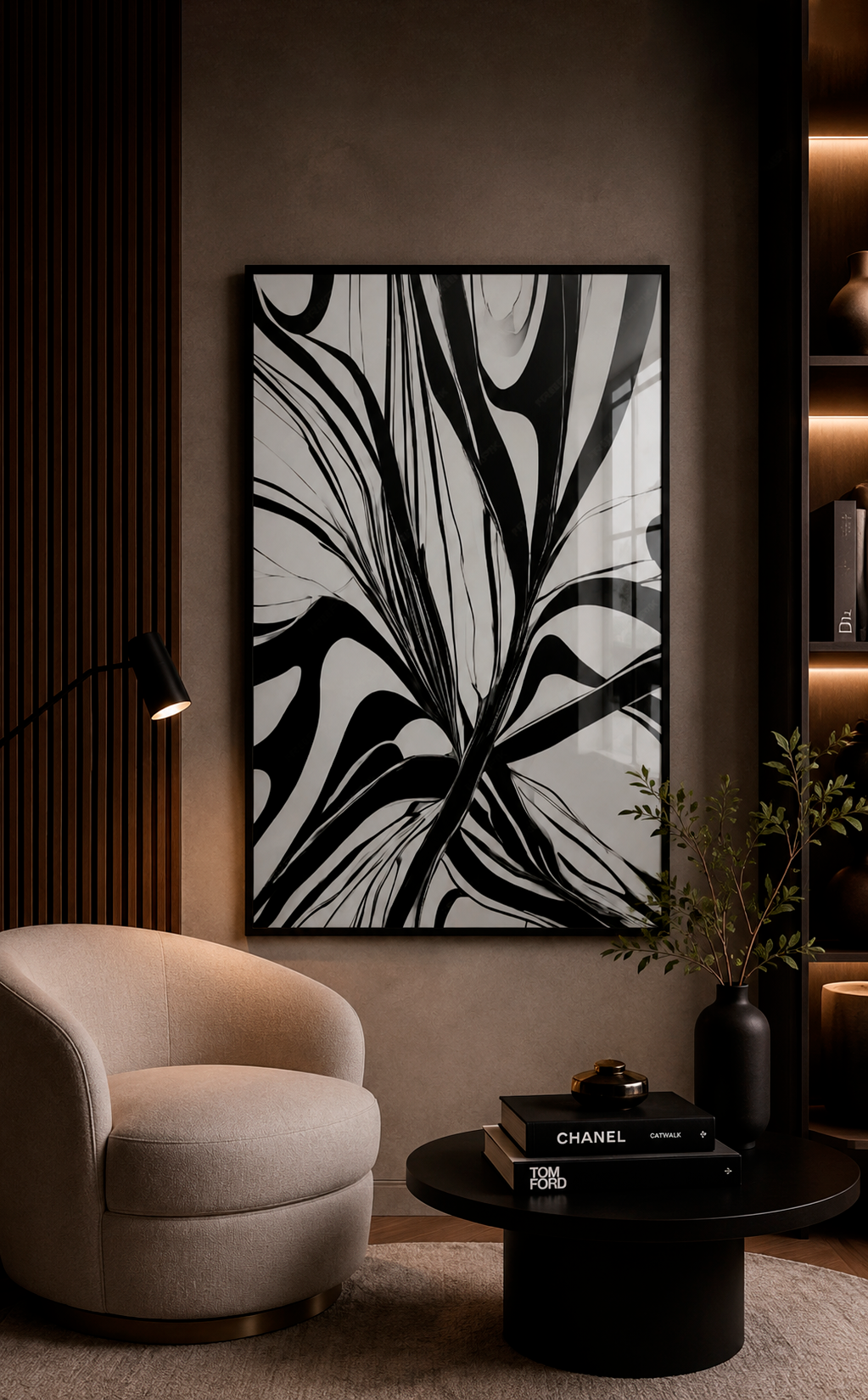 Quadro Decorativo • Traços em Preto