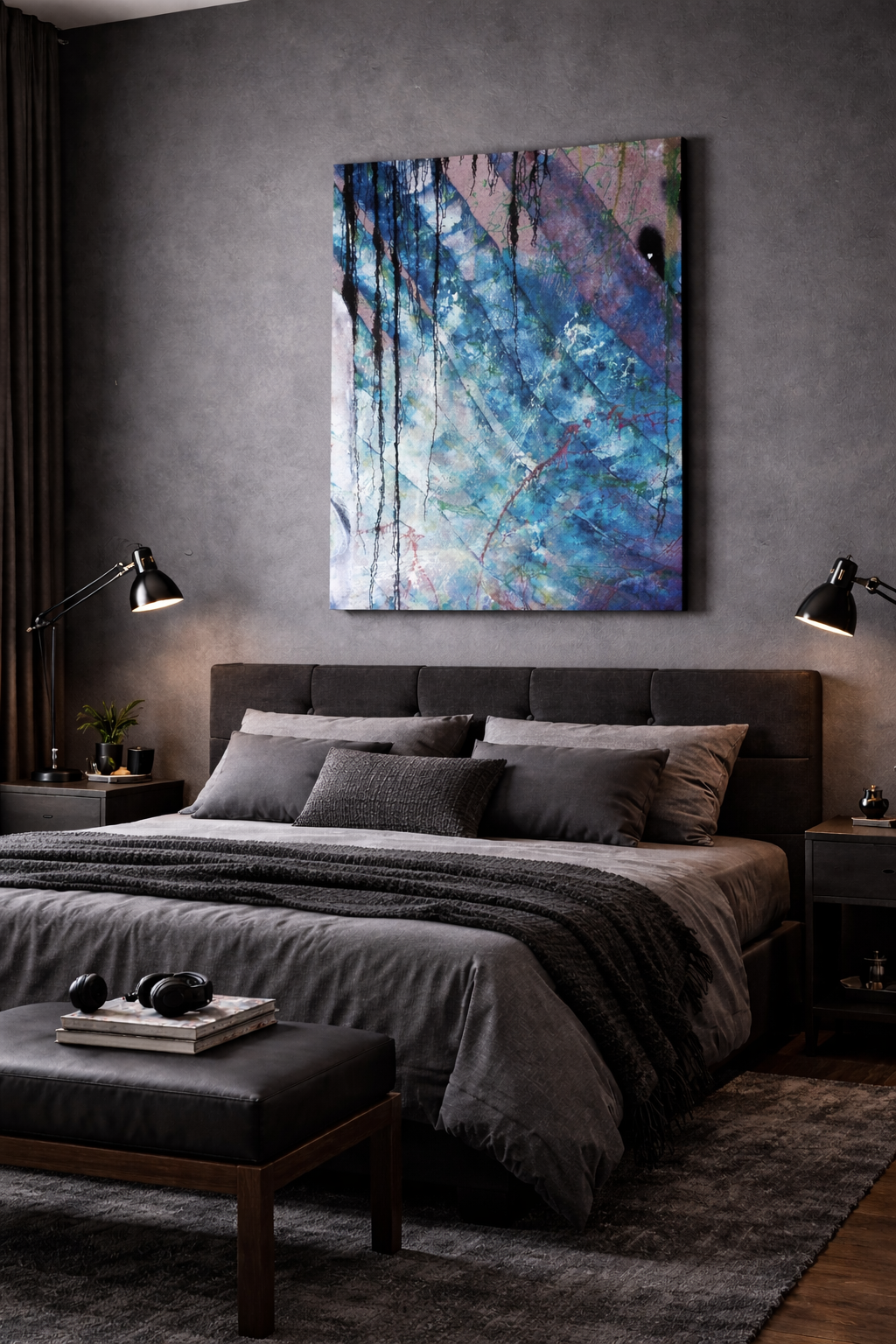 Quadro Decorativo • Abstrato Dark