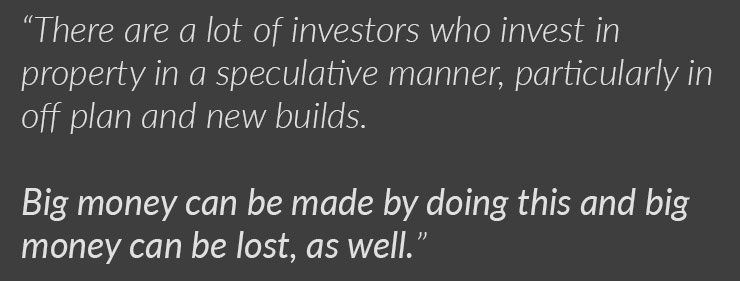 specualtive investing. off plan investments