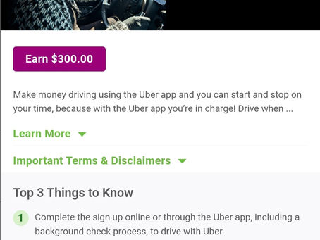 How to get over $400 for your 1st trip as an Uber driver, over $300 for your 1st trip for Doordash