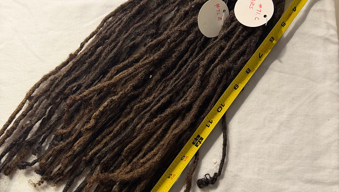 Collection #71 Human Hair Micro Locs Dark brown