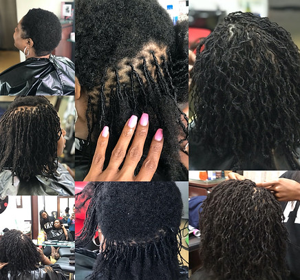 InstantLoc Dread Extensions in Micro Sisterlocks size done within 3 days once done permanent hairstyle only done at Braids By Bee inc.