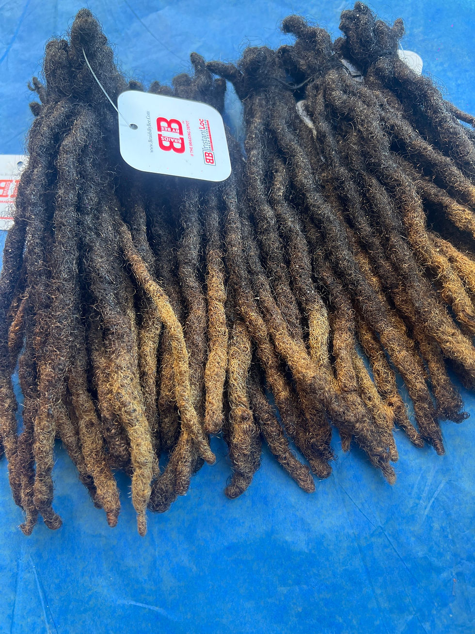 Thumbnail: Wise Collextion 8” Dreadlocks human hair blonde tips 73pcs set 