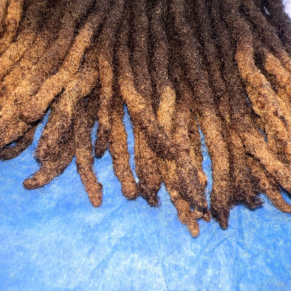 Thumbnail: Wise Collextion 8” Dreadlocks human hair blonde tips 73pcs set 