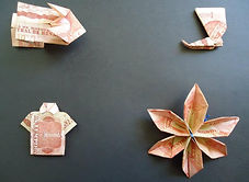 Origami con Billetes de Lempira (Moneda Hondureña)