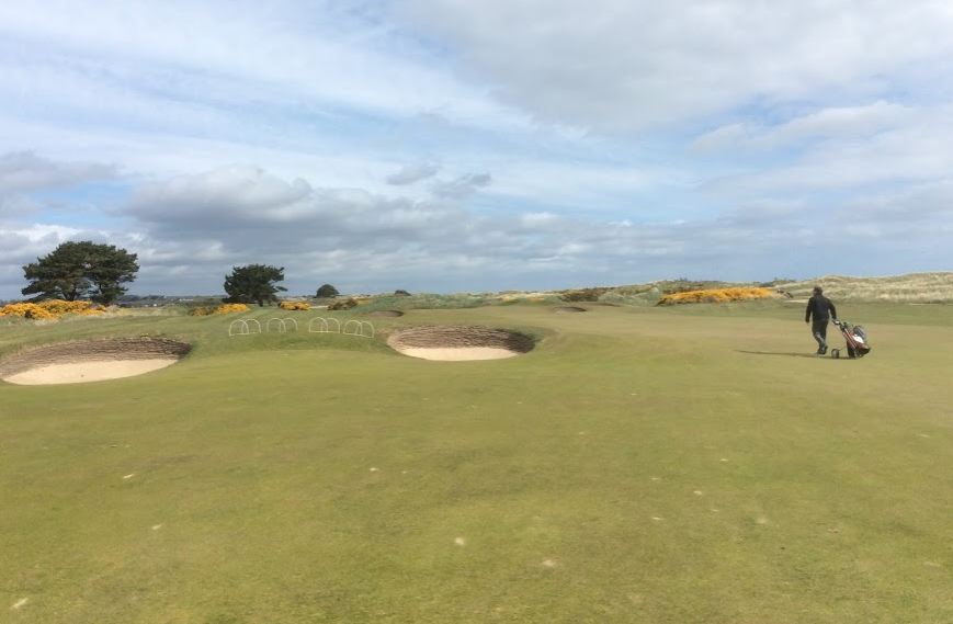 Eleventh fairway bunkers