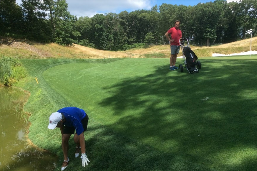 Eighth water hazard