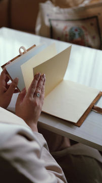 Thumbnail: Leather Journal with Sadu Strap
