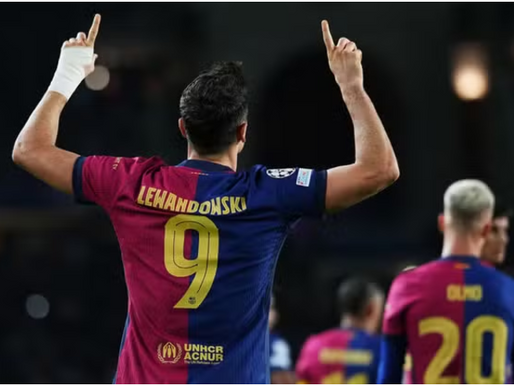 Lewandowski alcança marca histórica de 100 gols na Champions League
