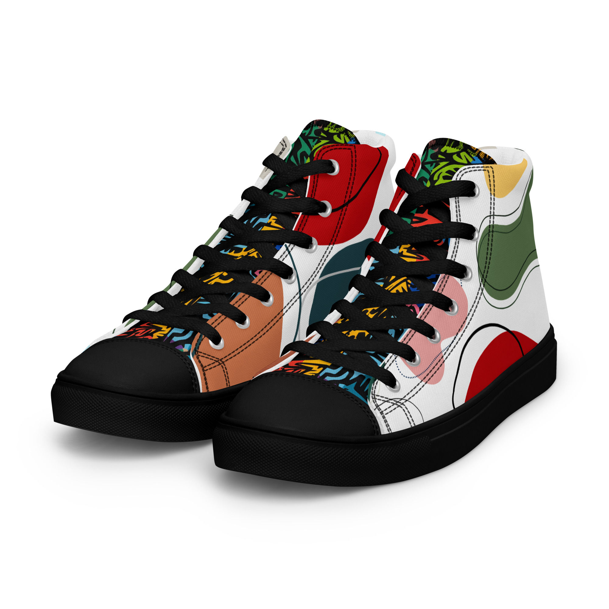 Women’s high top canvas shoes