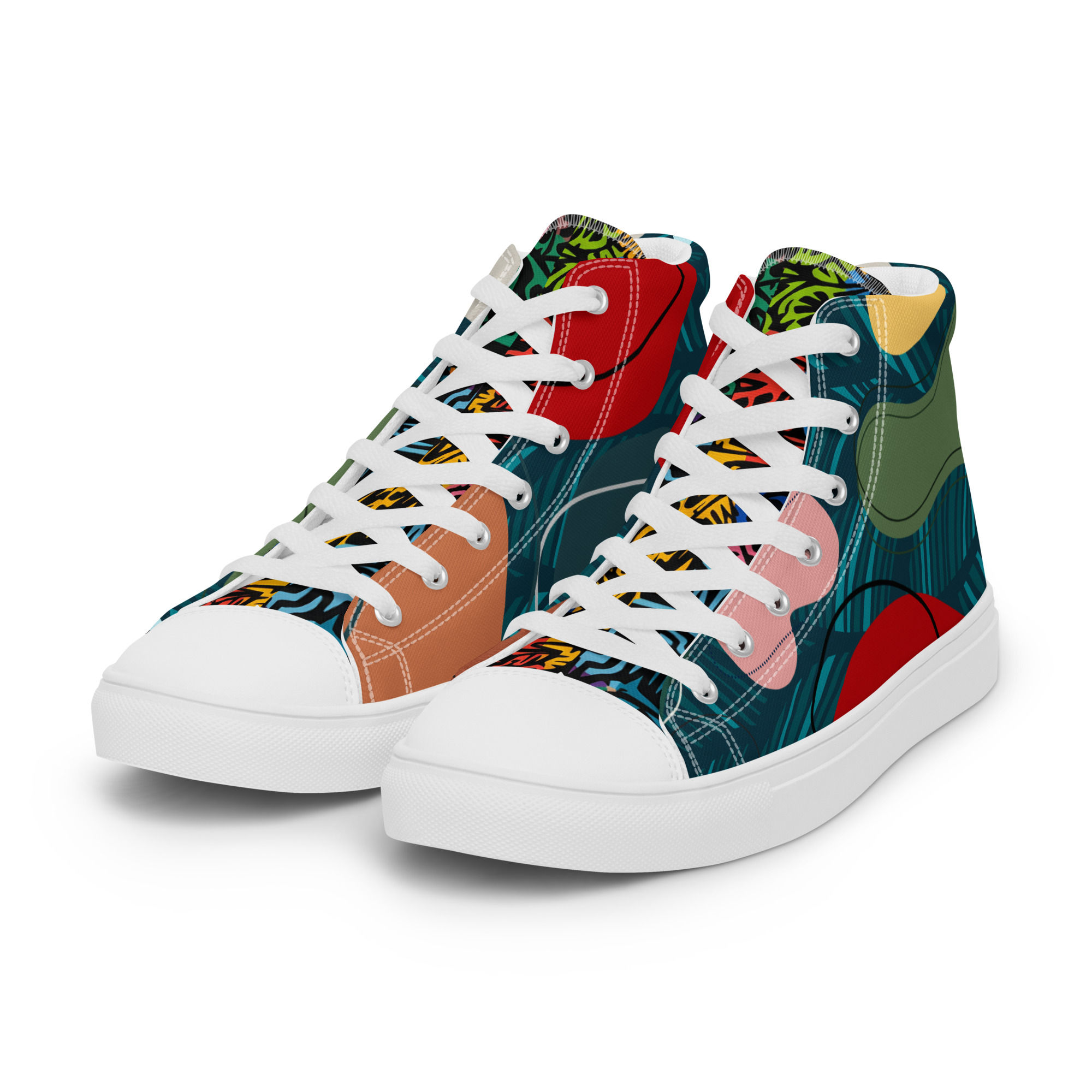 Men’s high top canvas shoes
