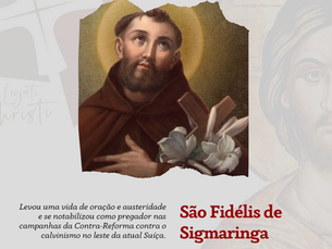 São Fidélis de Sigmaringa, foi um jurista e sacerdote católico!