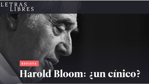 Harold Bloom: ¿un cínico? por Jeannette L. Clariond