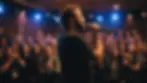 Independent artist performing at a small venue