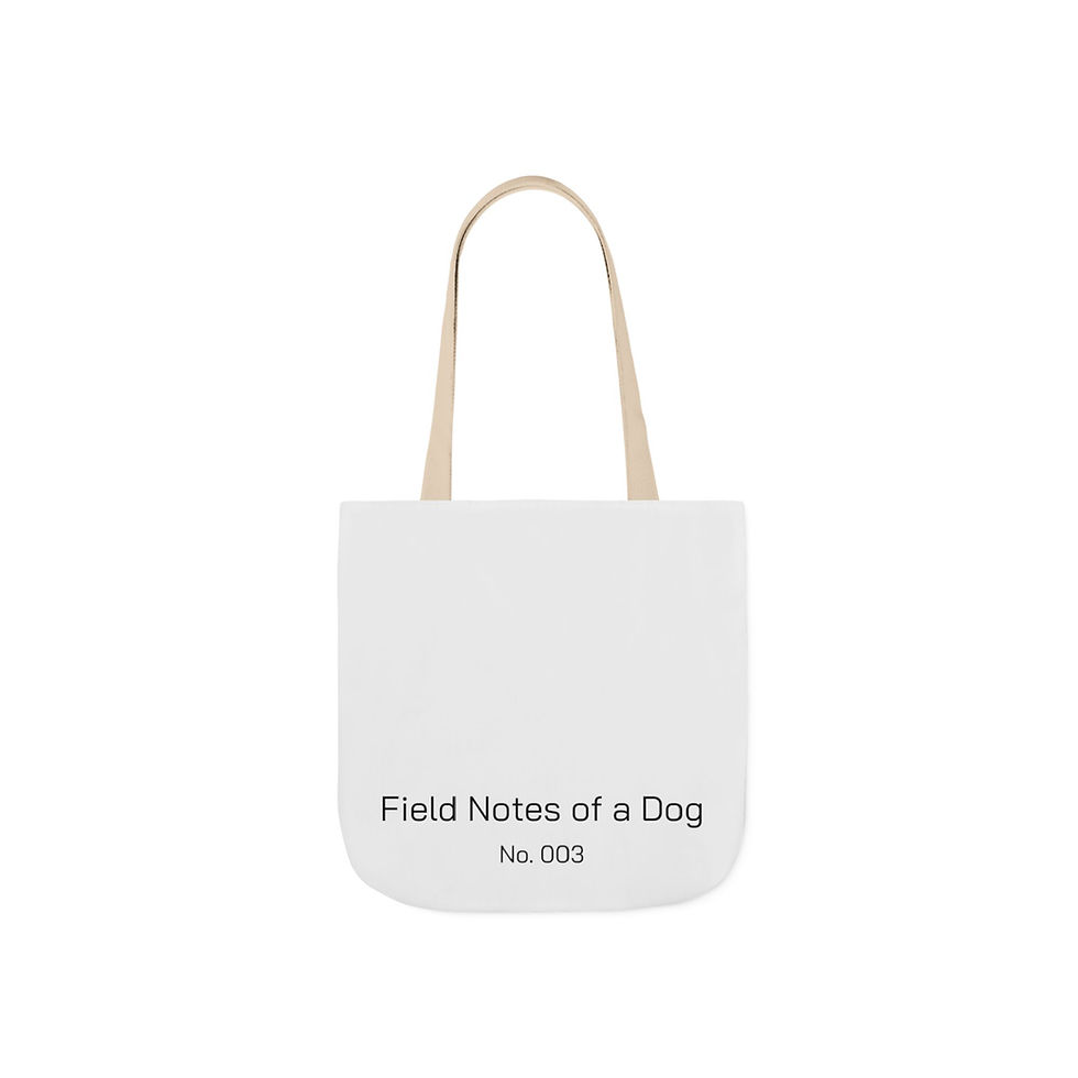 Thumbnail: Funny Dog Lover Canvas Tote Bag – "Backyard Anomaly"