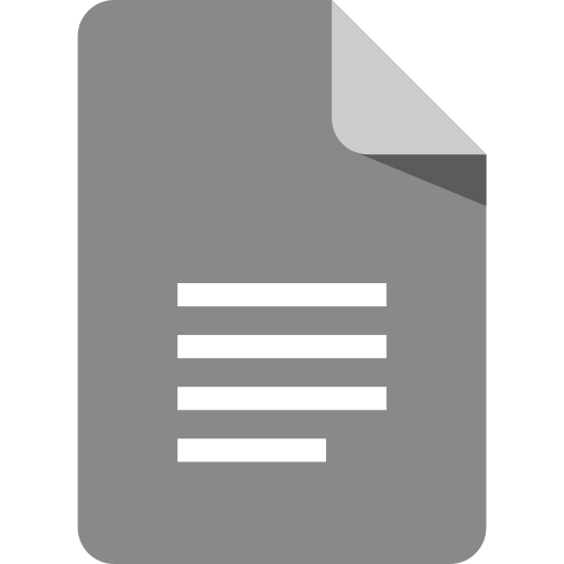 Ícone do Google Docs representando documentos colaborativos.