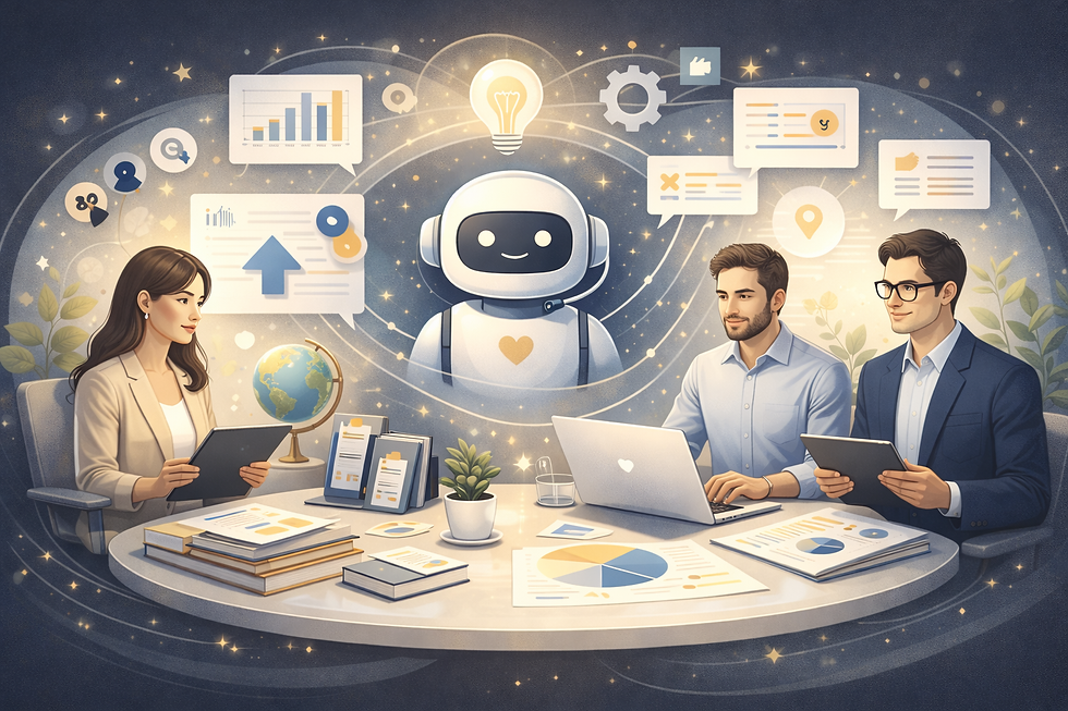 High angle view of a modern workstation with technology tools