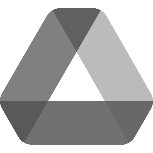 Ícone do Google Drive representando arquivos compartilhados.