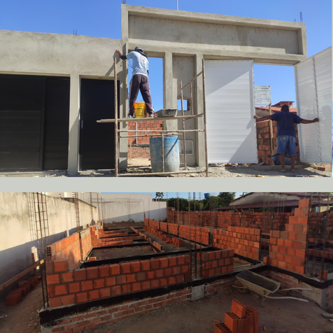 Construção de casa e Galpão.