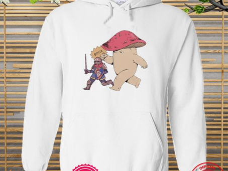 Funny angry mushroom bonking a knight shirt