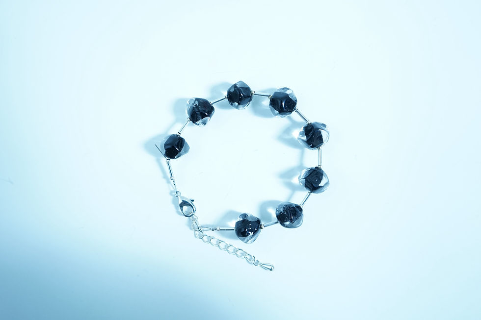 Miniature : Bracelet Sassolini couleur Noire et Transparent