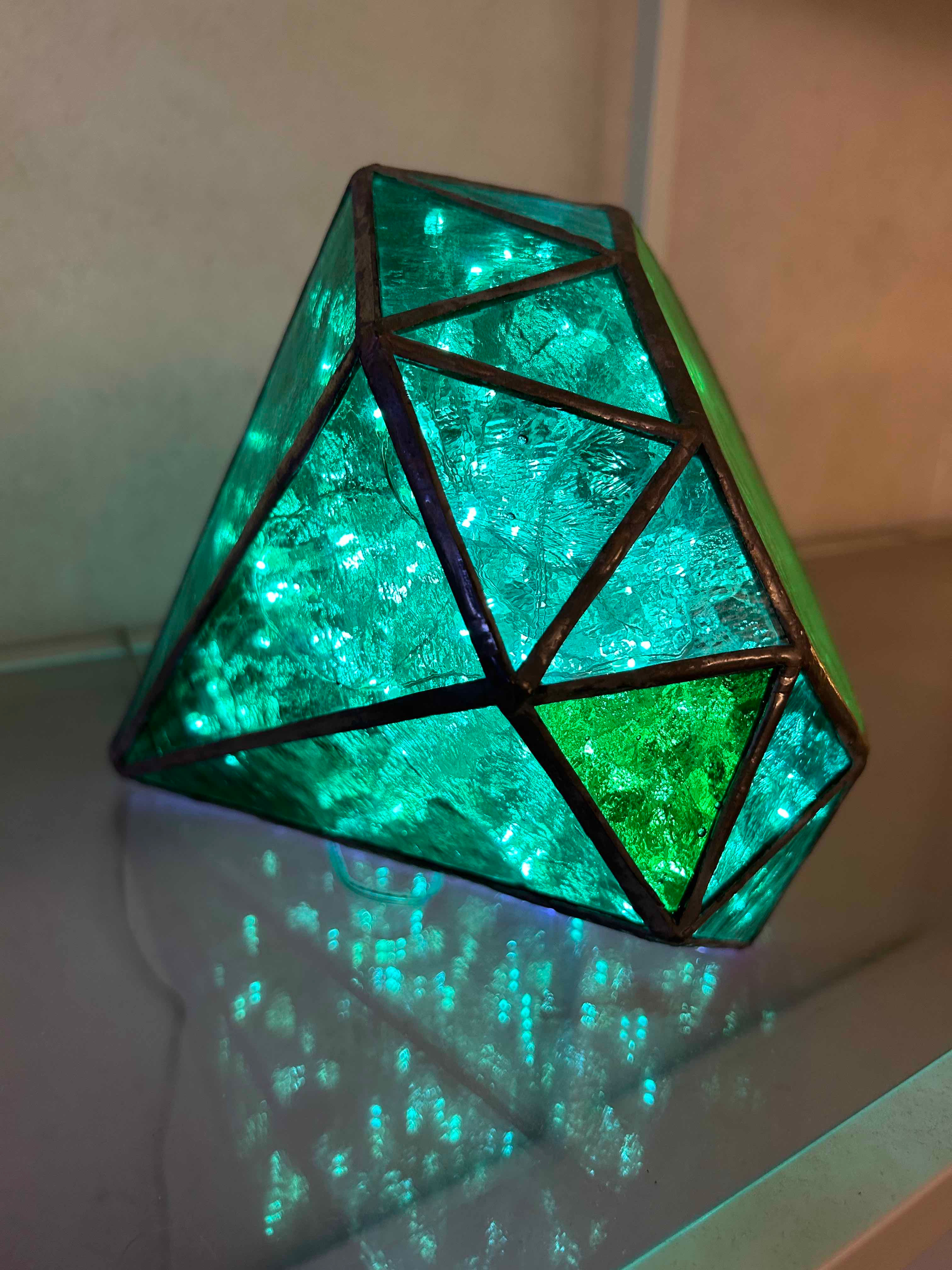 Lampe Diamant vert