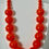 Miniature : Collier en verre soufflé Orange Foncé