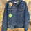 Miniature : Veste en Jean Carpe Koi, Nénuphars et Fleurs de Lotus