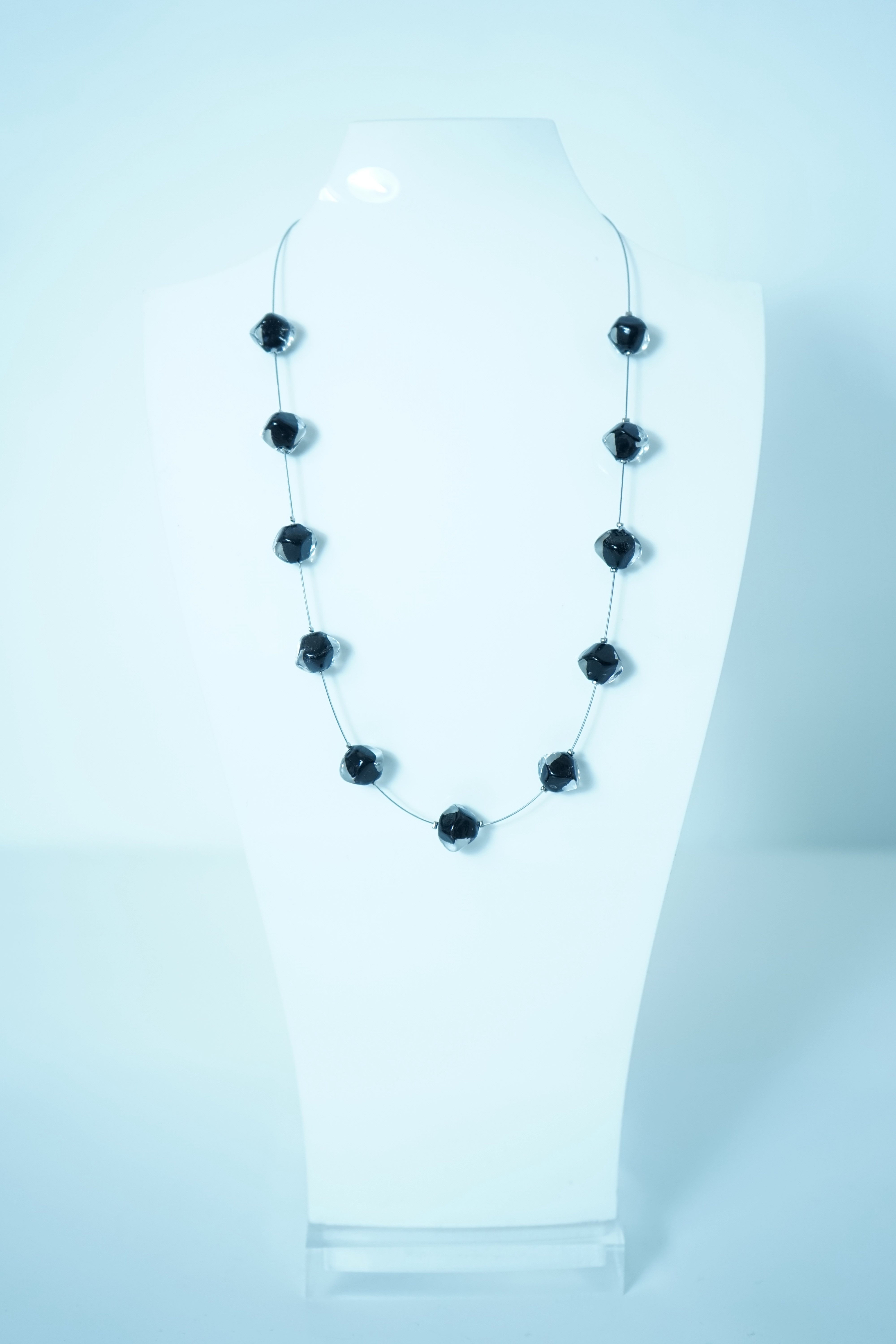 Collier Sassolini noir