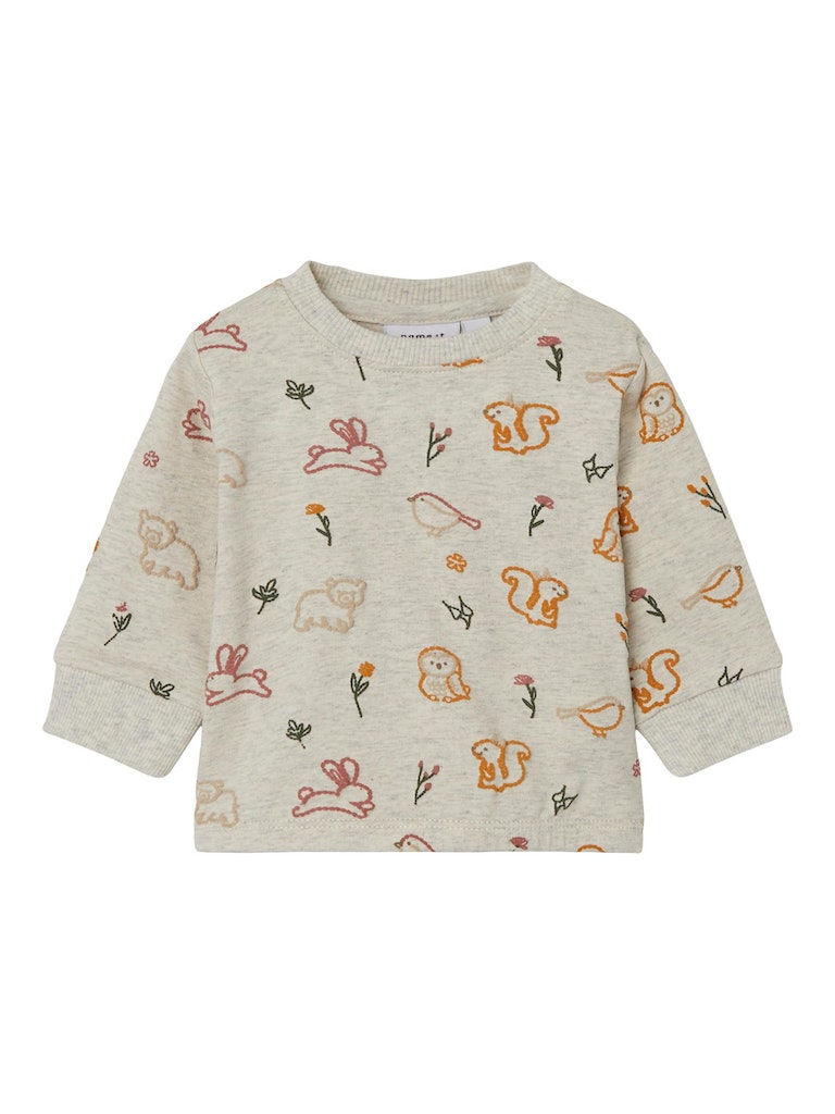 NAME IT BABY - NBFNANIE LS SWEAT BRU