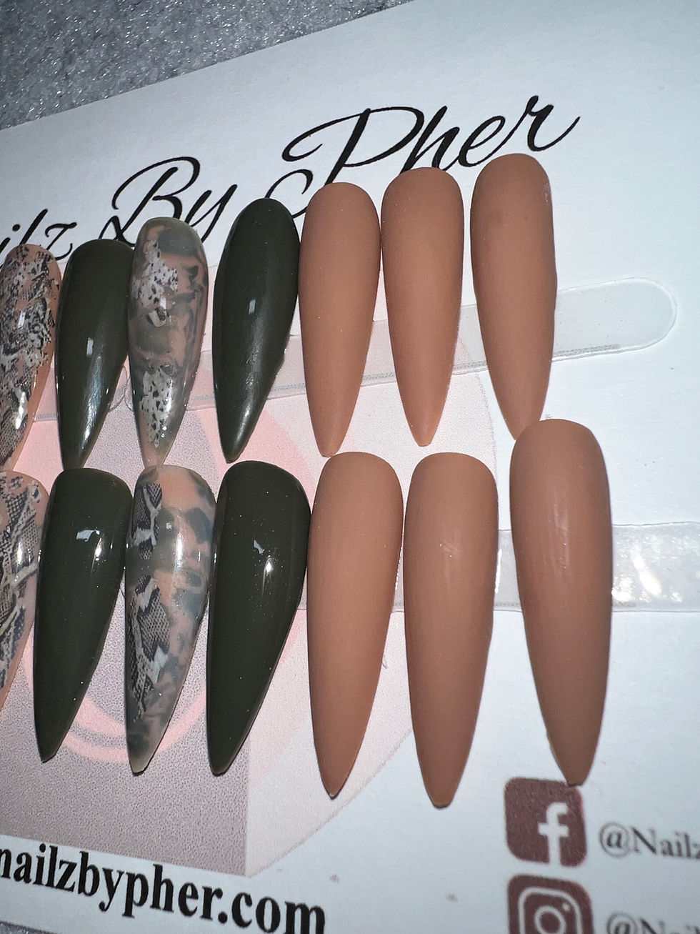 Thumbnail: Nude Viper | Ready-to-Ship Press-On Nails
