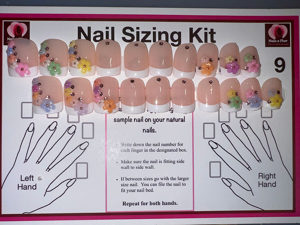 Thumbnail: Floral Grace | Nail & Toe Tips Set