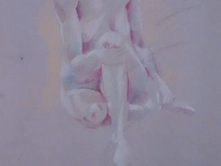 I brought a set of kids’ crayons to my life drawing this week. They were really cheap, and wouldn’t