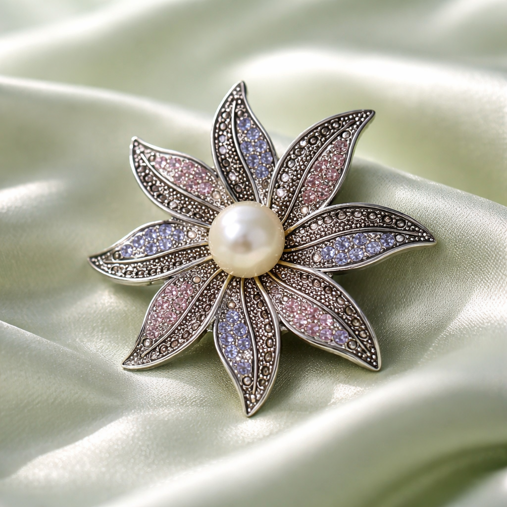 Beautiful Vintage Flower Brooch