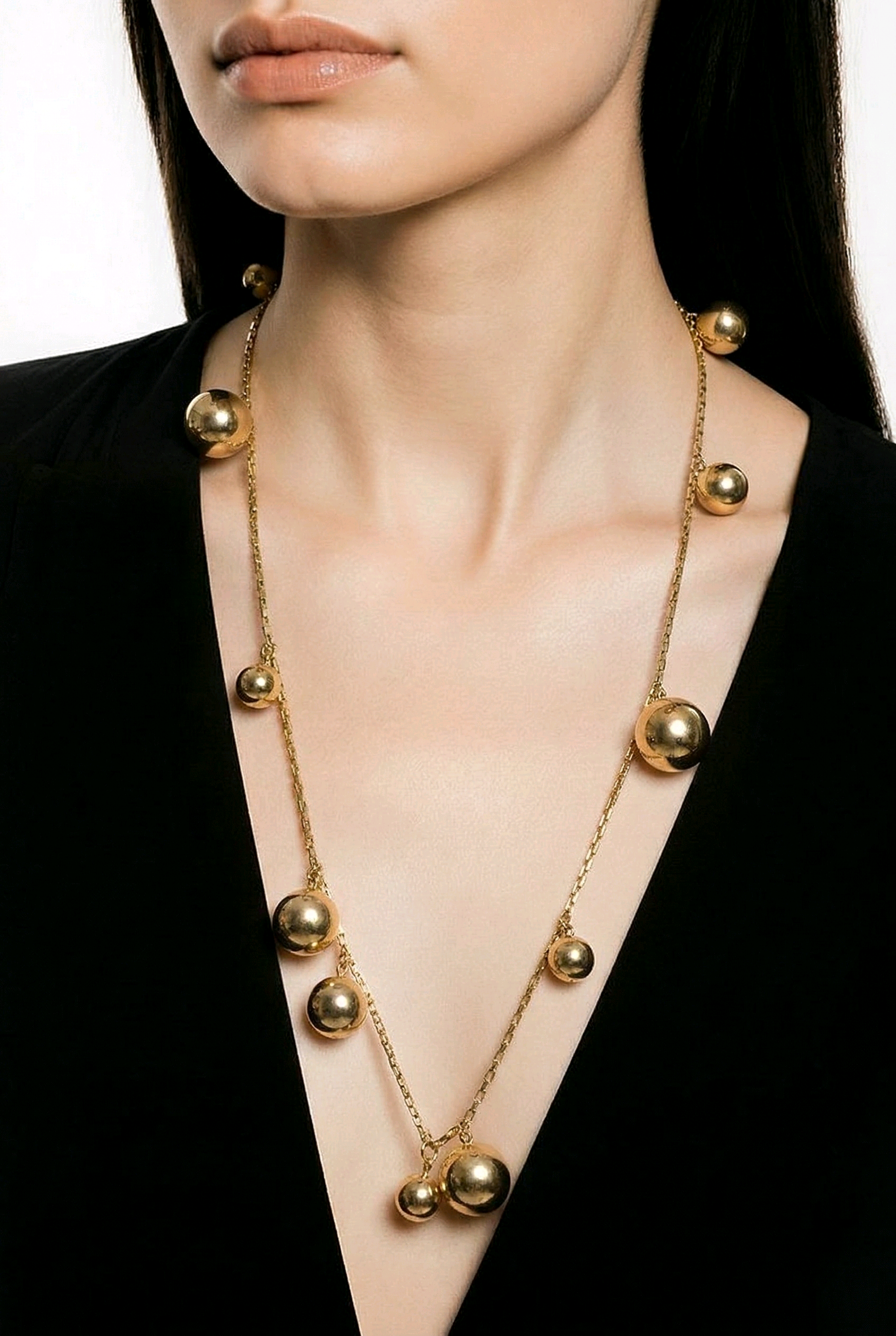 J. Crew Gold Tone Station Necklace