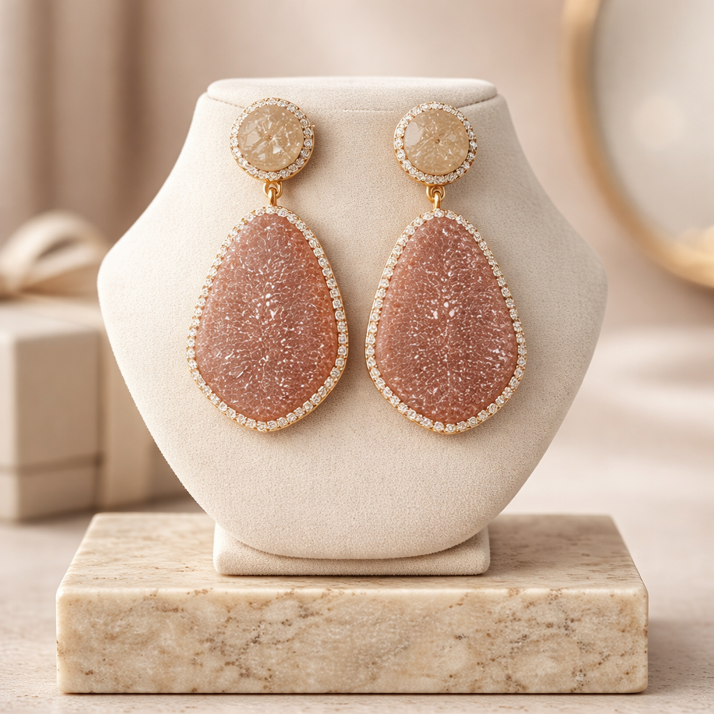 Beautiful BaubleBar pink earrings 