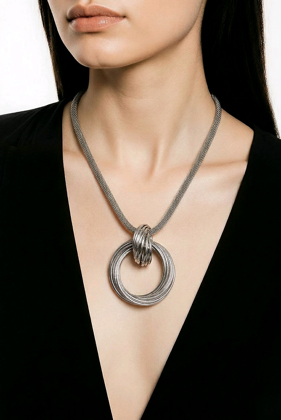 Thumbnail: Silver Tone Charming snake chain 