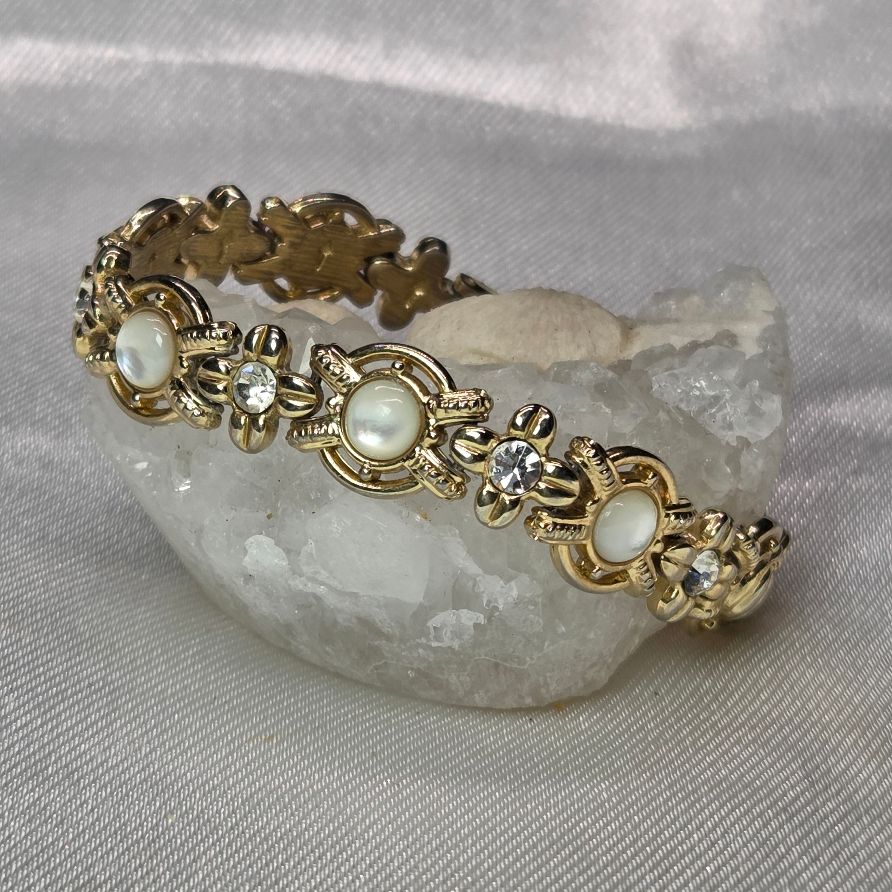 Vintage Faux Pearl China Bracelet 