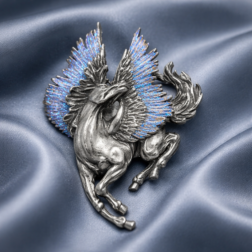 Thumbnail: JJ Jonette Pegasus Brooch 
