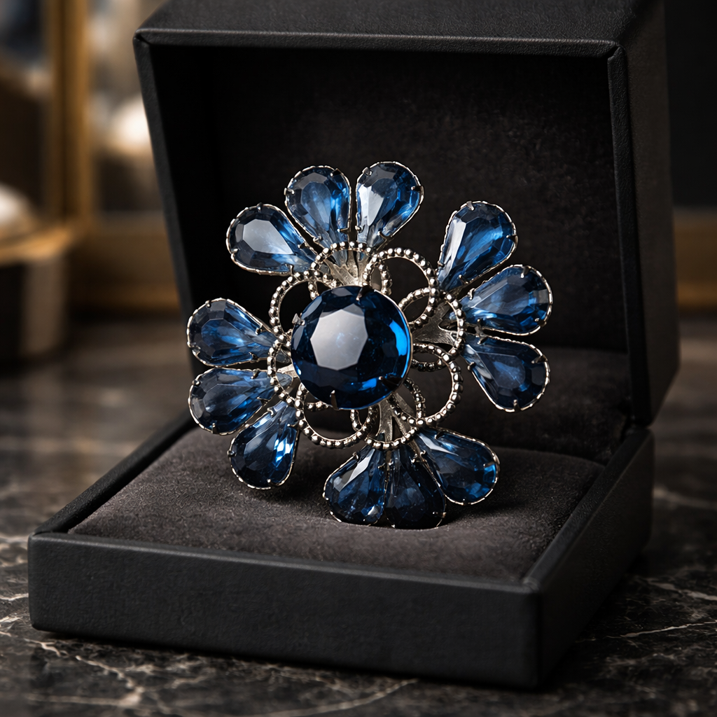 1960's Vintage Floral Brooch 