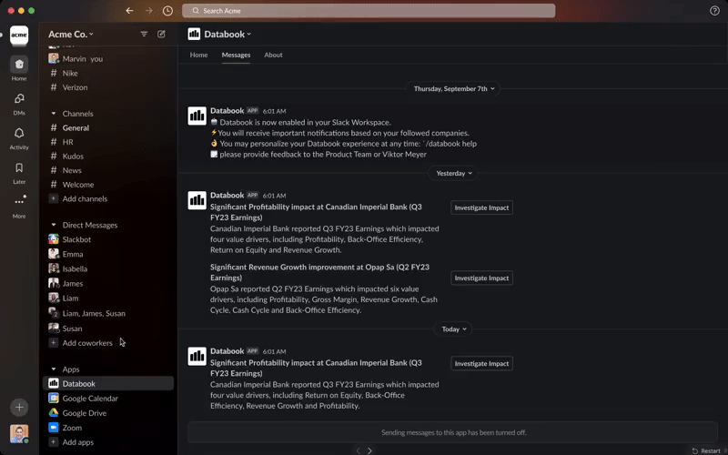 Slack Bot integration.gif